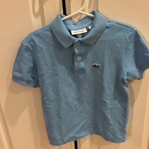 Toddler boys Lacoste baby blue collared shirt